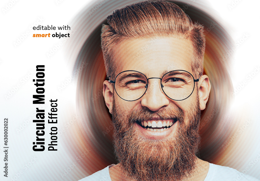 Circular Motion Blur Effect Stock Template Adobe Stock