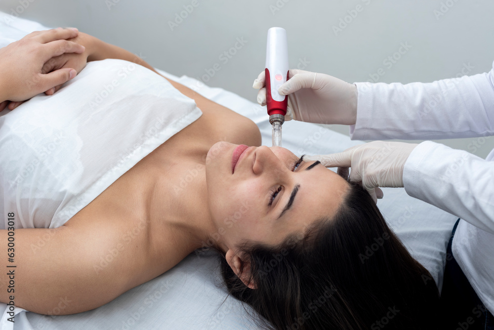 cosmetology treatment with dermapen technique for the care and beauty of the skin and health cosmetology treatment with dermapen technique for the care and beauty of the skin and health