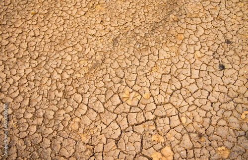 global warming concept of cracked ground