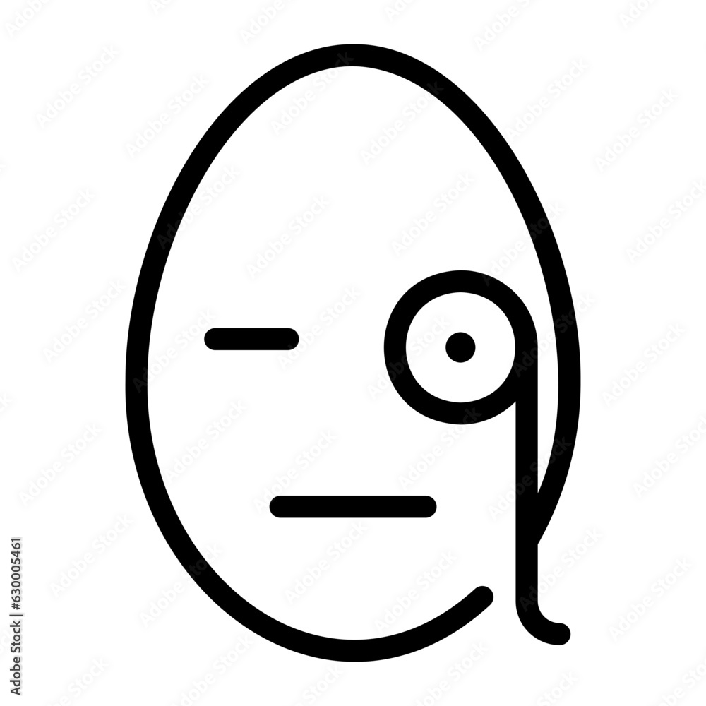 monocle line icon monocle line icon