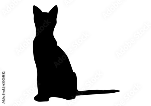 Icono de gato  sentado. Animal doméstico