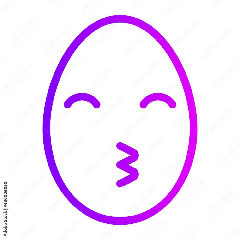 kiss gradient icon kiss gradient icon