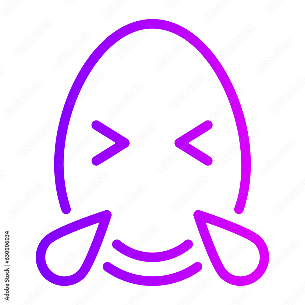 laughing gradient icon laughing gradient icon