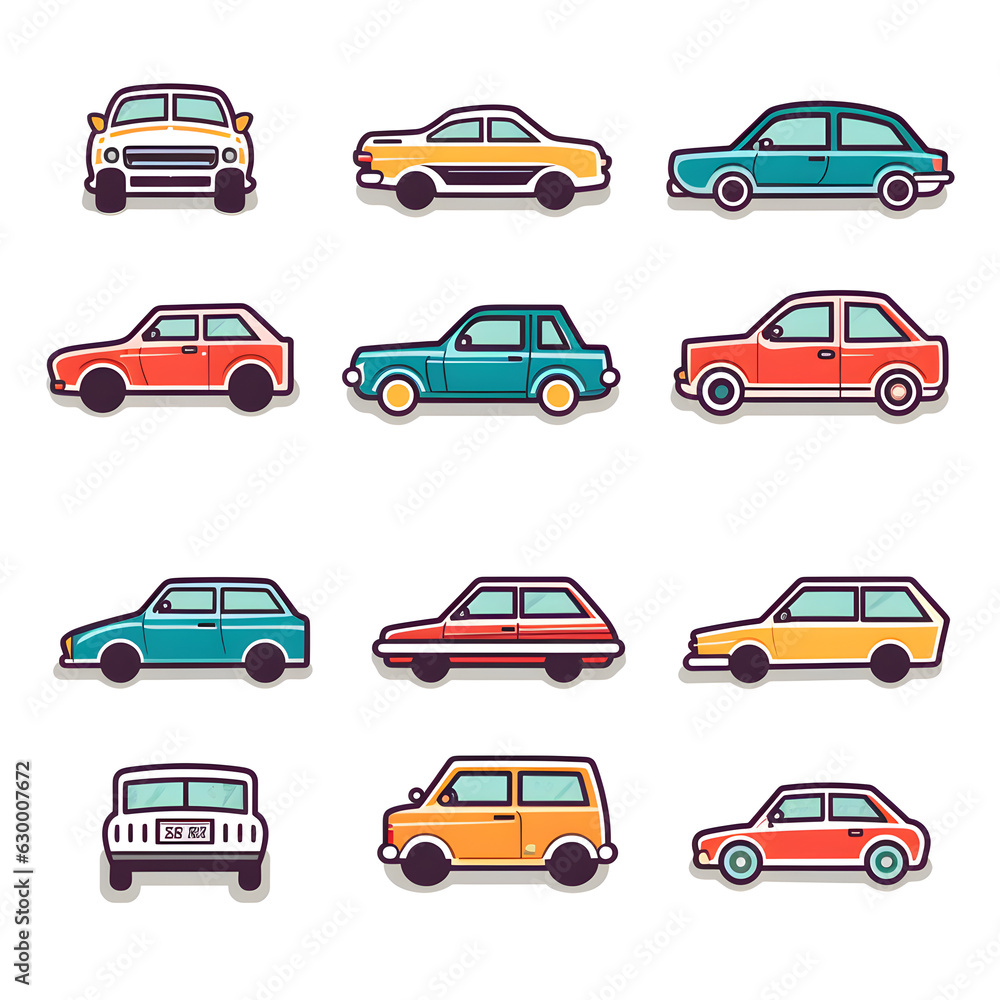 Car vector graphic, car icon