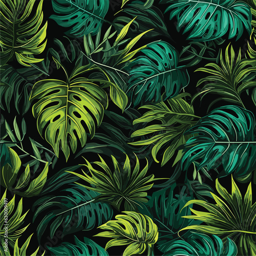Seamless Colorful Monstera Pattern. Seamless pattern of Monstera in colorful style. Add color to your digital project with our pattern!