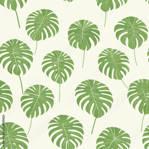 Seamless Colorful Monstera Pattern. Seamless pattern of Monstera in colorful style. Add color to your digital project with our pattern 