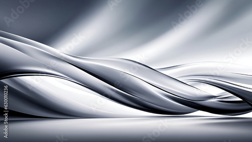 An abstract gray waves