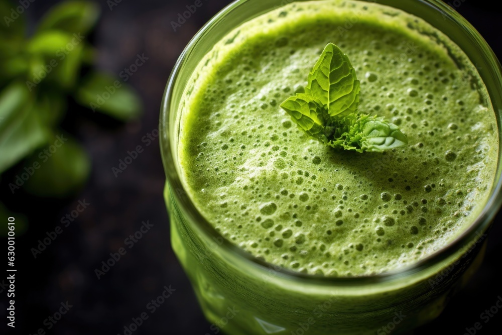 close-up of freshly blended green smoothie close-up of freshly blended green smoothie