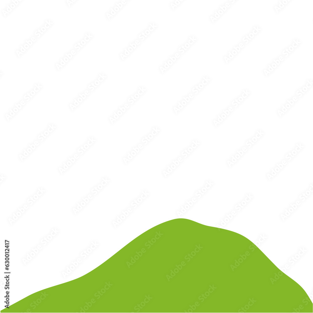 Green Hilly Valley Flat Vector Green Hilly Valley Flat Vector