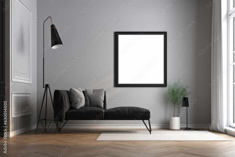 A minimalist chair and table set in a cozy living space create harmony between aesthetics and functionality. AI Generative. A minimalist chair and table set in a cozy living space create harmony between aesthetics and functionality. AI Generative.