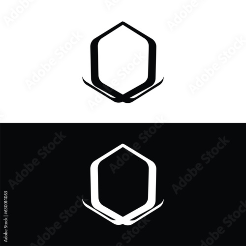 Circle vector logo template design . Circle silhouette illustration