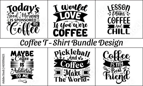 Coffee T-Shirt Bundle Design