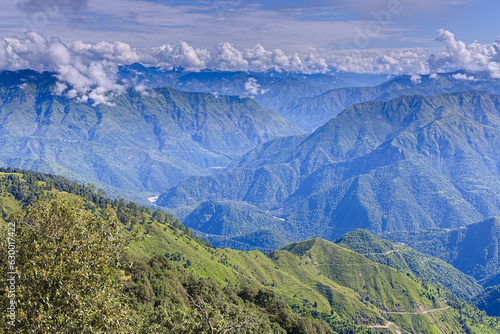 Landscape mountain view in Mussoorie 