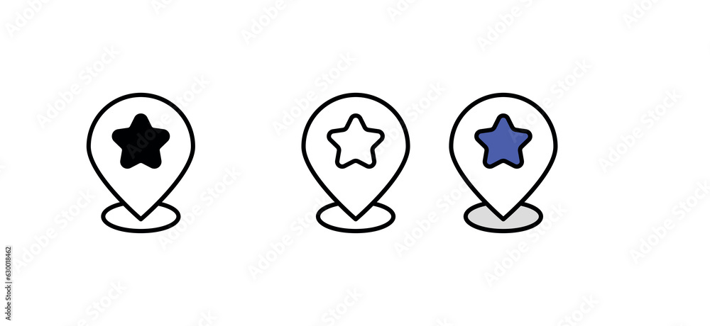 Best Location icon design with white background stock illustration Best Location icon design with white background stock illustration