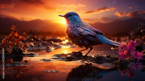 Sunbird Surreal Nature Abstract Inspiration, © tongpatong