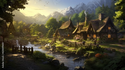 Fantasy RPG Village Game Artwork © Damian Sobczyk