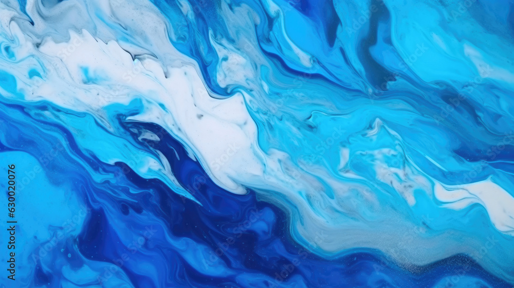 Tranquil Blue Elegance: Grunge Paint Texture
