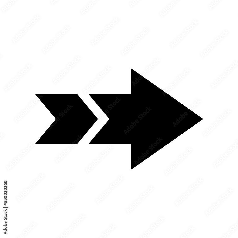 right direction crossed tailed arrow right direction crossed tailed arrow
