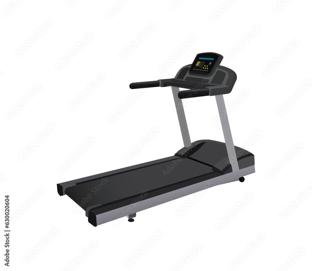 Treadmill vactor illustration design Treadmill vactor illustration design