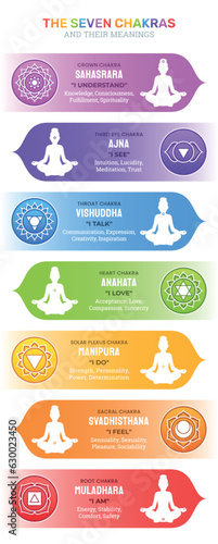 The Seven Chakras and their meanings