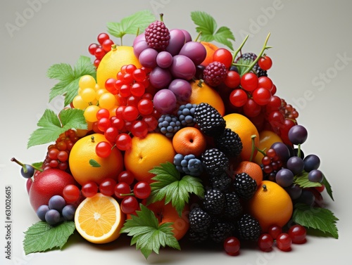 Vibrant collection of healthy fruit 