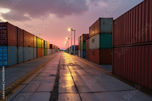 Wallpaper Mural Containers in a port Torontodigital.ca