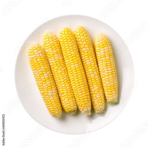 Plate of Corn on the Cob Is...