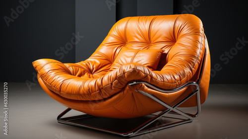Luxury Lounge: Balenciaga x Off-White Designer Chair. Generative AI