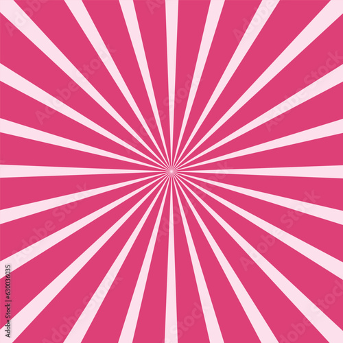 An aesthetic vector design featuring pink and white sunburst background