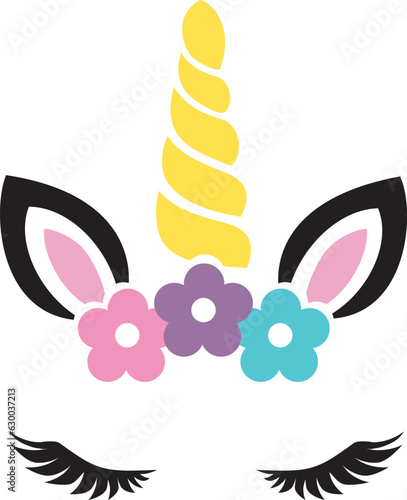 vector cute unicorn