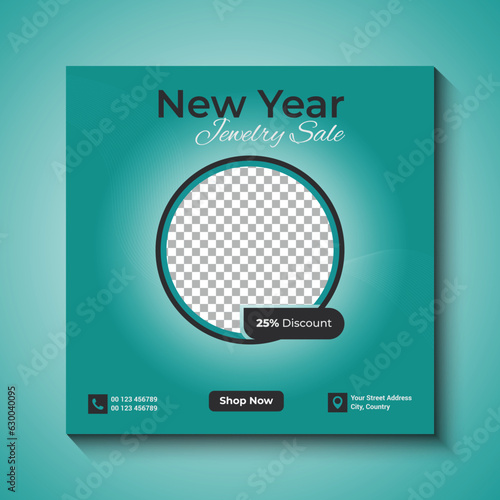 New year jewelry sale social media post