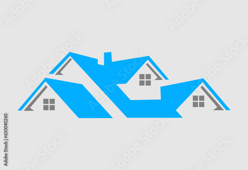 Real Estate House Icon Logo Design Vector Illustration