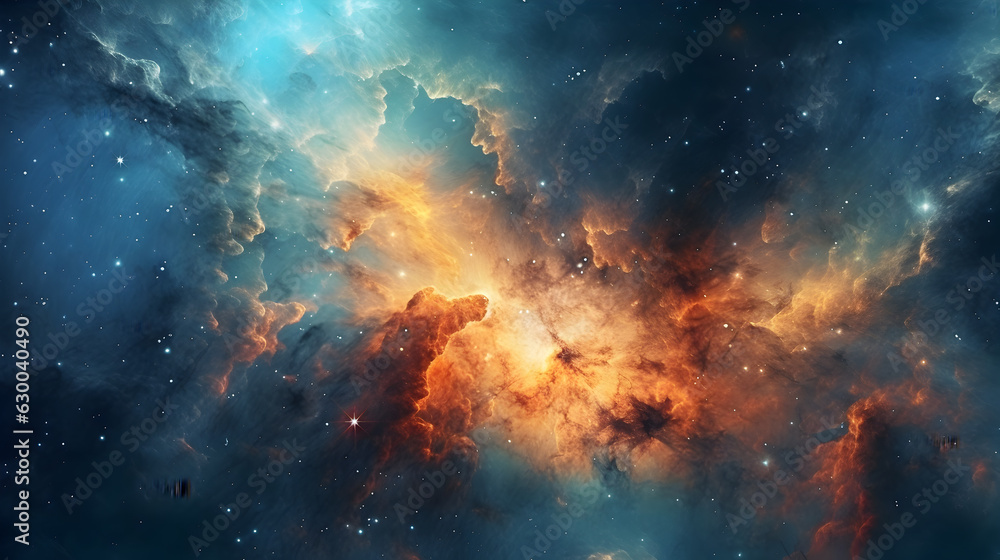 Majestic Space Mist: A Breathtaking Cosmic Enchantment, generative ai