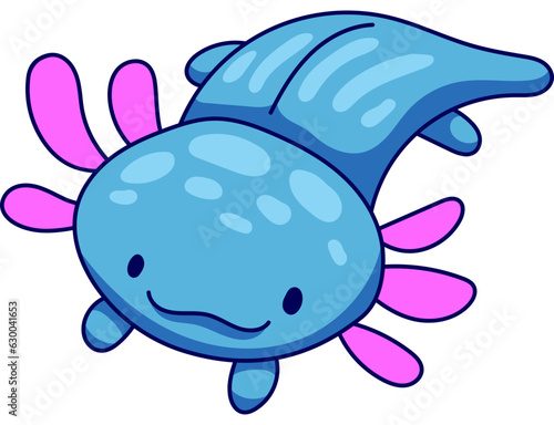 Axolotl Cute Kawaii Character