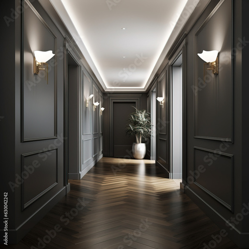 modern hallway interior