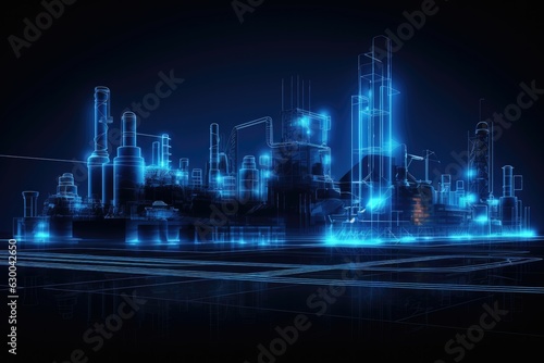 Industrial 4.0 Digital Visualization © Kanisorn