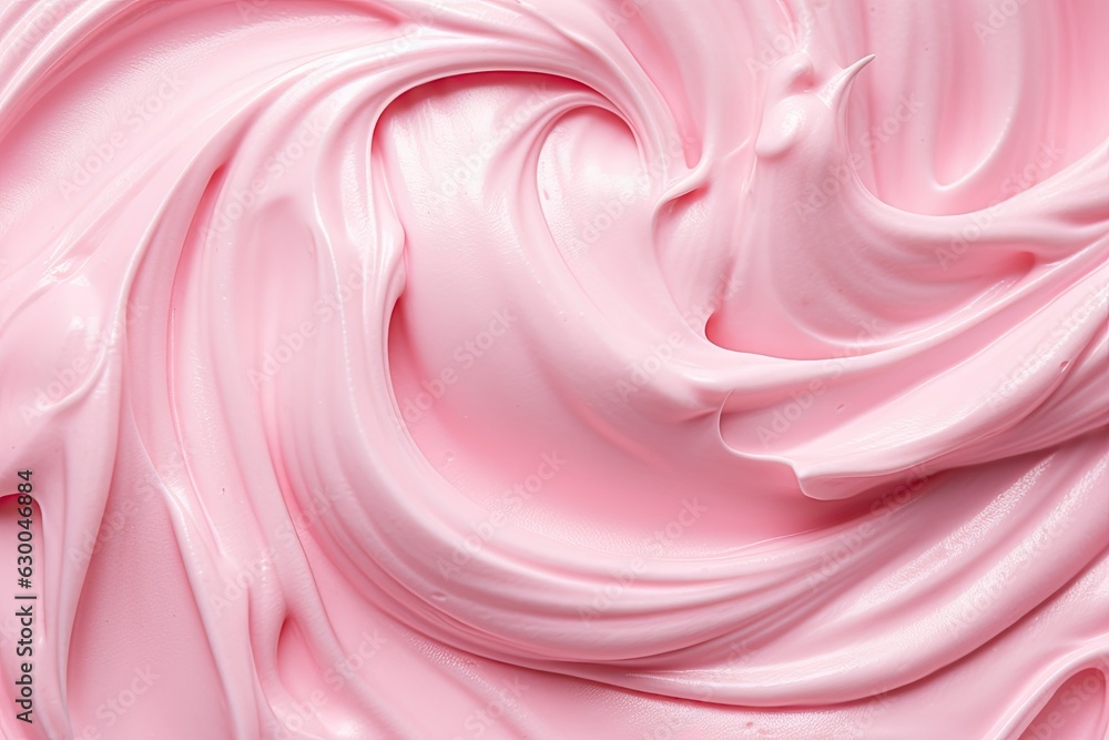 Pastel Pink Icing Frosting Close-Up Texture created with generative ai Pastel Pink Icing Frosting Close-Up Texture created with generative ai