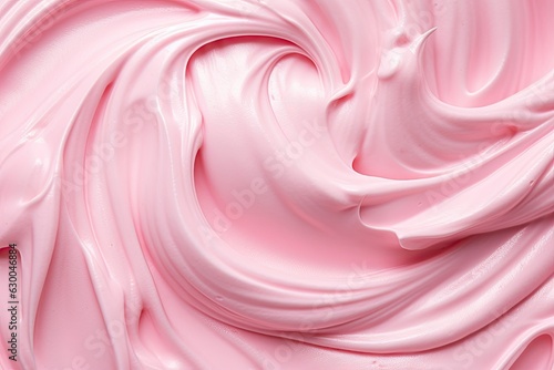 Pastel Pink Icing Frosting Close-Up Texture created with generative ai