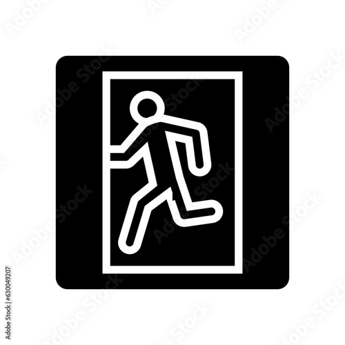 safety plan emergency glyph icon vector. safety plan emergency sign. isolated symbol illustration