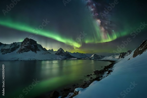 lake and mountains