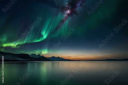 aurora over the sea © Asaad
