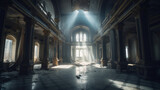 interior of the church of the holy sepulchre created with generative ai
