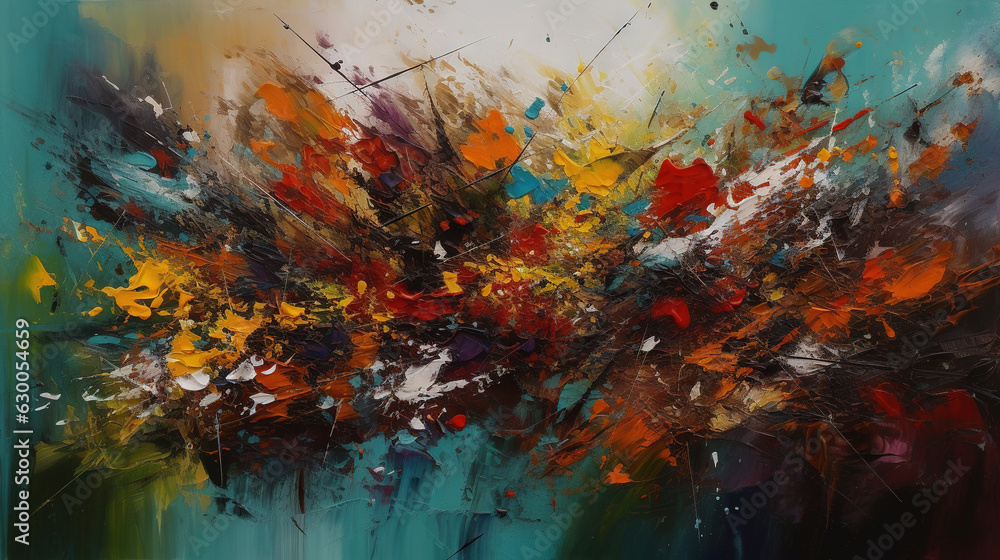 abstract background with splashes created with generative ai