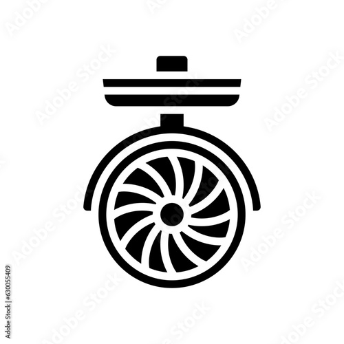 glamping tent fan glyph icon vector. glamping tent fan sign. isolated symbol illustration