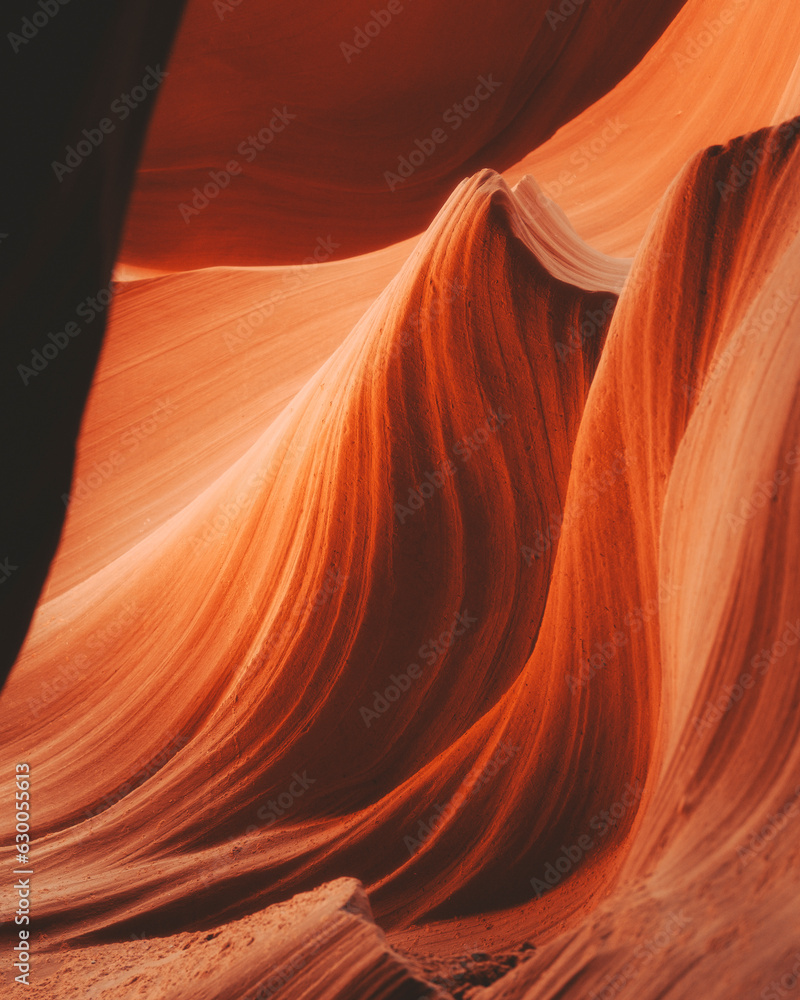 Shot of the famous Antelope Canyon near Page, Arizona, United States. Shot of the famous Antelope Canyon near Page, Arizona, United States.