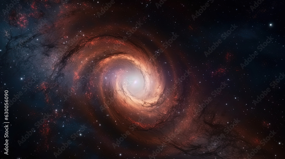 spiral galaxy in space created with generative ai spiral galaxy in space created with generative ai