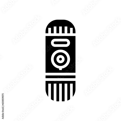 portable espresso maker glamping glyph icon vector. portable espresso maker glamping sign. isolated symbol illustration