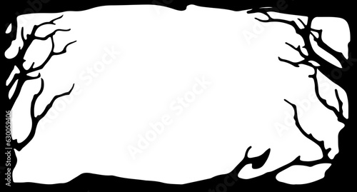 Halloween Scary Frame Border