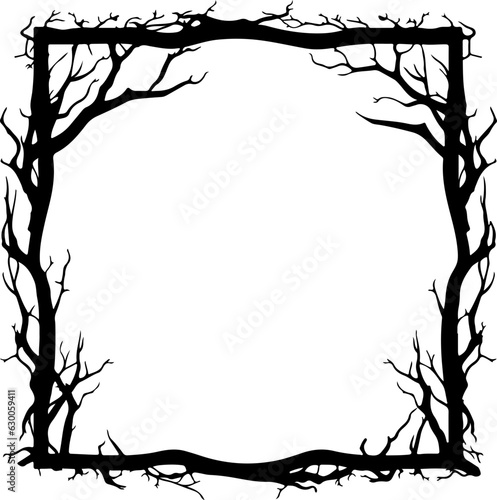 Halloween Scary Frame Border