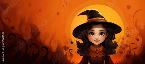 Cute  Witch for Halloween o...